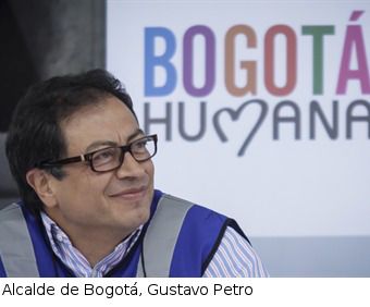 Alcalde de Bogotá, Gustavo Petro.
